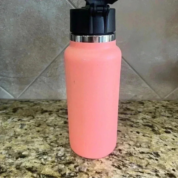 Hydro Flask 32oz Water Bottle with Straw Lid Hibiscus Color Stainless Steel - Picture 5 of 13